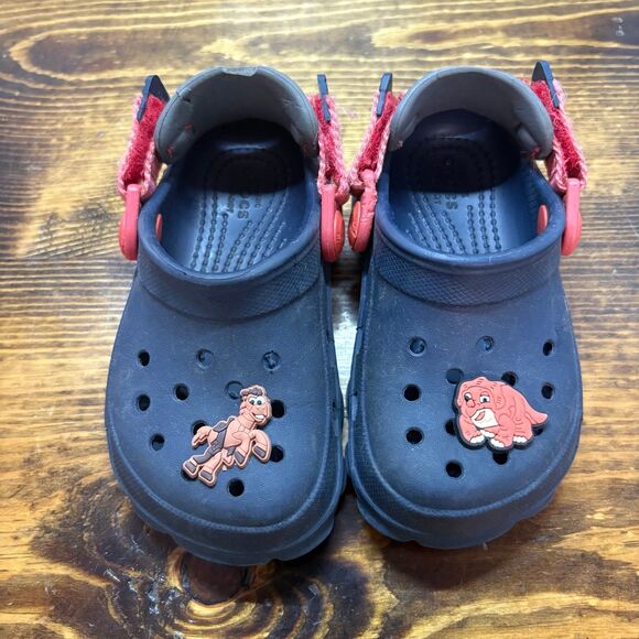 Crocs Navy Clogs Size C8 - Picture 1 of 9